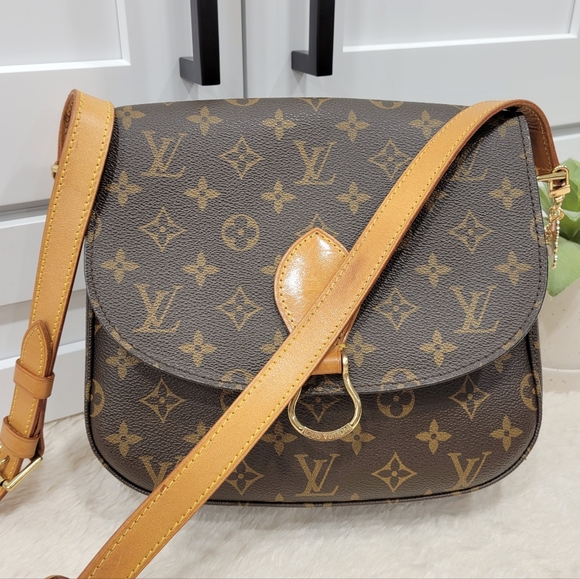 💕DISCONTINUED Crossbody/Shoulder LOUIS VUITTON Saint Cloud GM Monogram - Picture 4 of 16